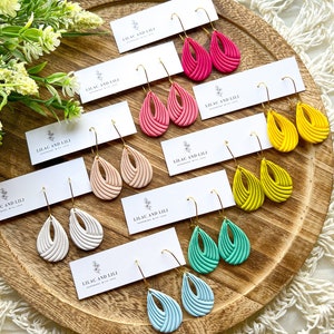Bright Colorful Earrings| Summer Clay Earrings| Colorful Clay Earrings| Summer Earrings| Polymer Clay Summer Earrings| Lightweight Earrings
