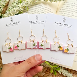 Book Clay Earrings| Book Lover Earrings| Bookish Earrings| Open Book Earrings| Book Earrings for Teachers| Book Earrings| Bookish Lover