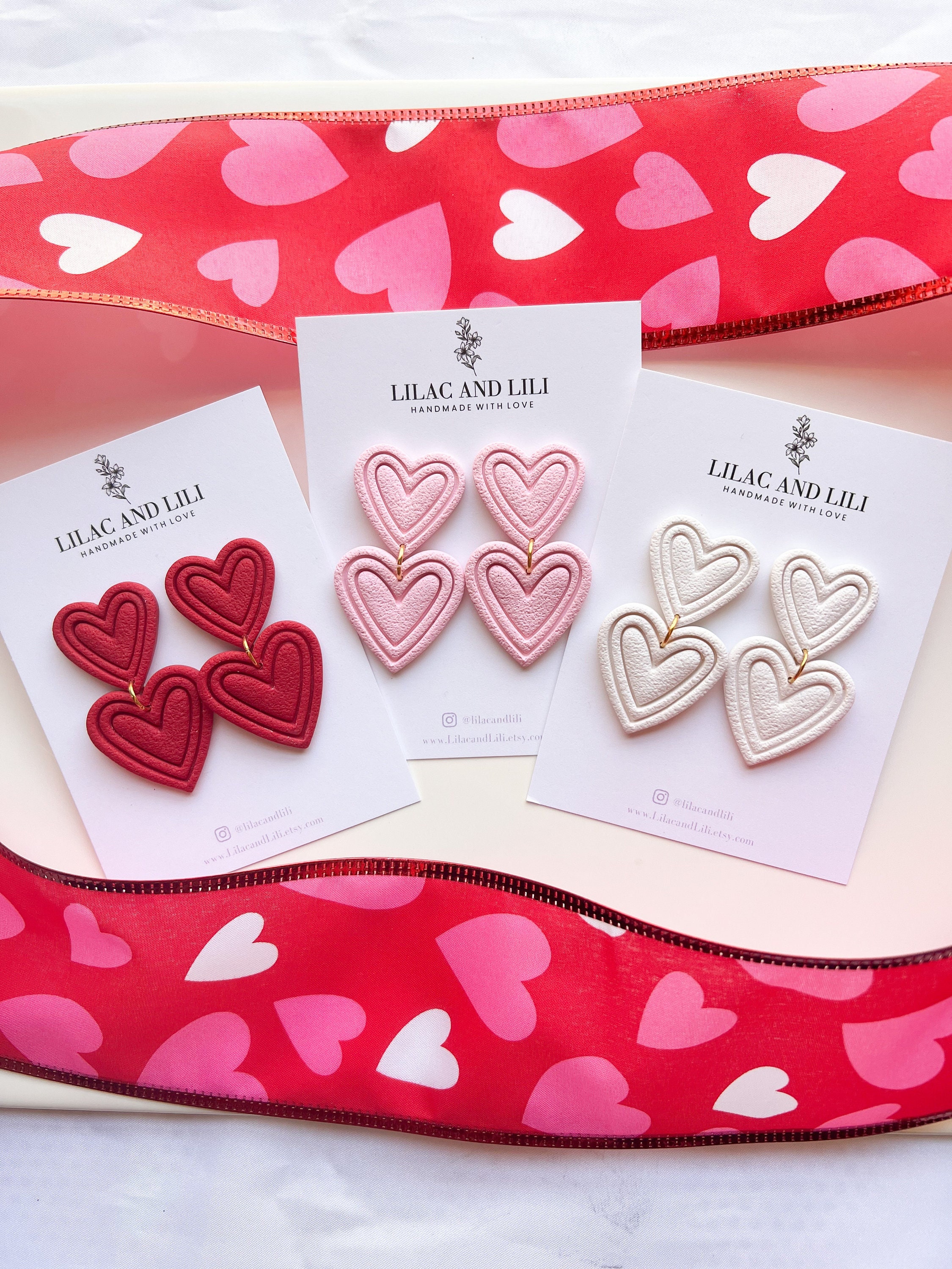Valentine's Day Clay Cutter Set, Polymer Clay Stud Earrings and Cookie  Cutter, Valentines Clay Cutter Set of 5, Heart, Diamond, Love Letter 
