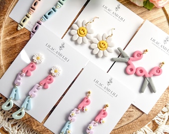 Back to School Earrings| READ Earrings| Book Lover Earrings| Scissors Earrings| Teacher Earrings| Teacher Gift Earrings|School Clay Earrings