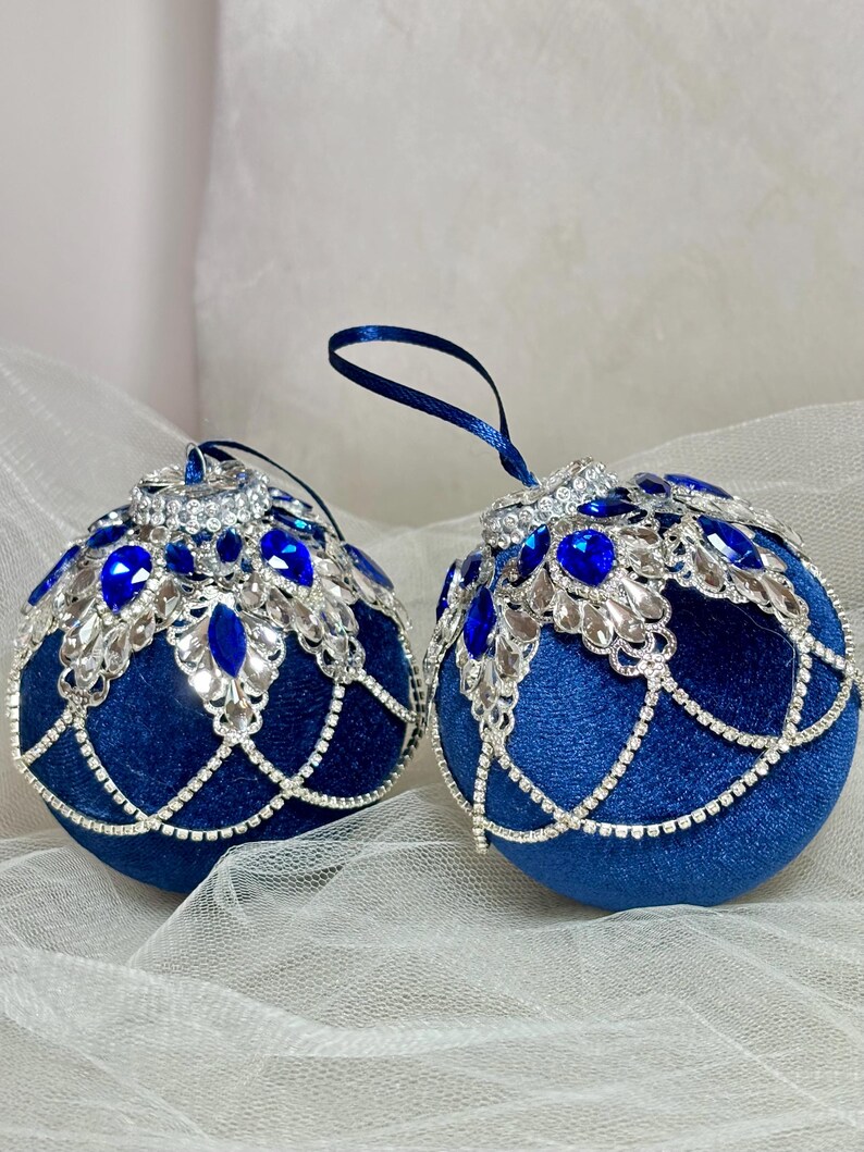Royal Blue Christmas Ornamentsnull
