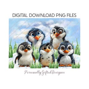 Descarga digital de diseño de tabla de cortar de pingüino, regalo de Pascua, regalo del Día de la Madre, inauguración de la casa, regalo de cumpleaños para abuela.