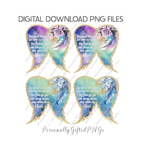 Memorial Wings Design Bundle Digital Download, Monument commémoratif de la fête des pères, Monument commémoratif des ailes, Monument commémoratif de plumes PNG, Monument commémoratif de papa, Monument commémoratif de Pâques