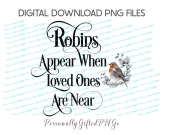 Robin svg cut file Robin Cricut Robins appear when loved ones are near SVG
