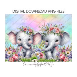 Design de Tábua de Corte de Elefante Digital Download, Tábua de Corte de Elefante Floral PNG, Design de Elefante, Tábua de Corte de Dia das Mães PNG