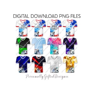 Bundle de conception de maillot de football en téléchargement numérique, 16 PNG, conception de football pour maillot en acrylique, conception de football, football PNG, cadeau de fête des pères