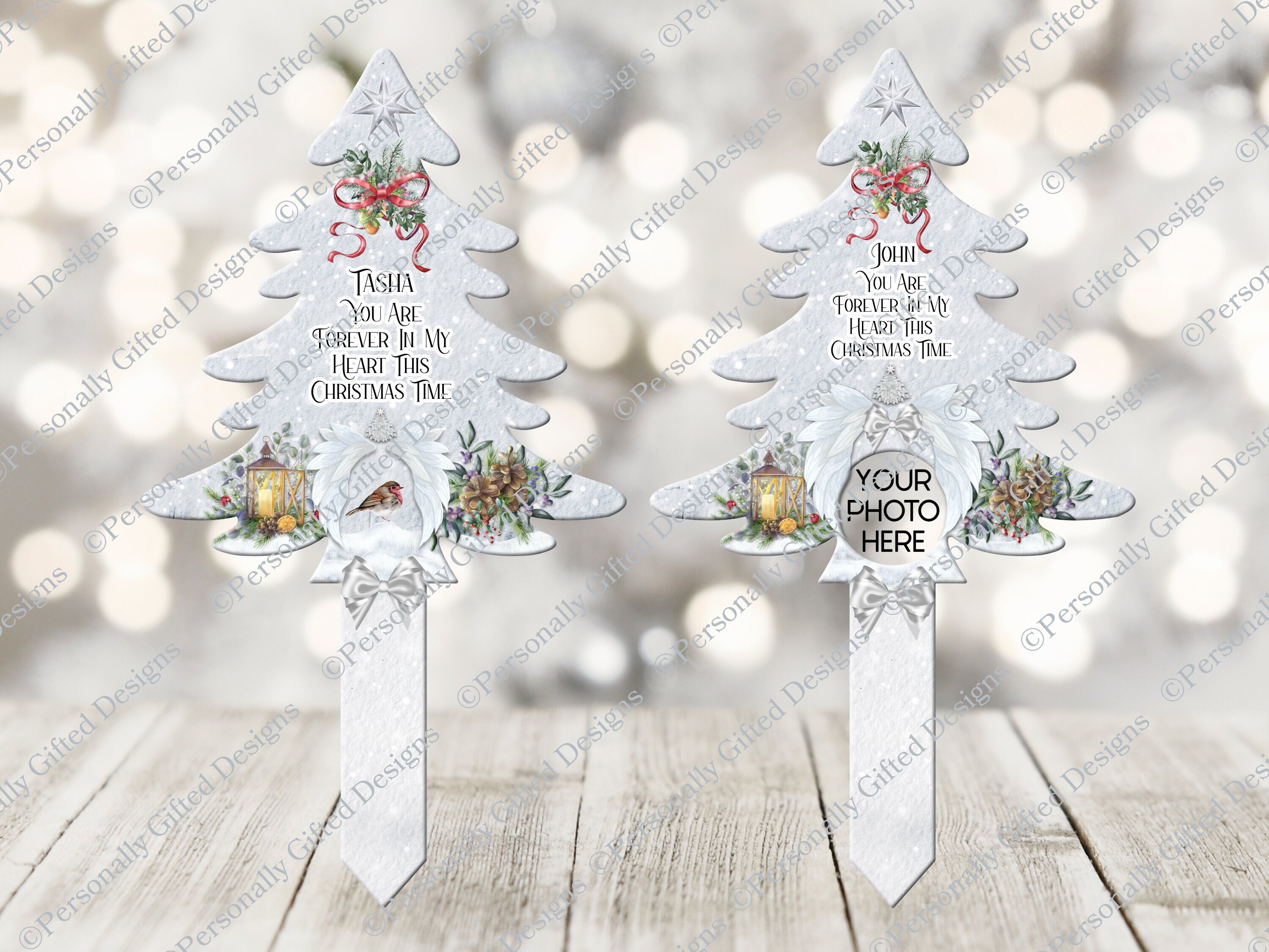 Christmas Memorial Grave Marker Digital Download Christmas Etsy UK