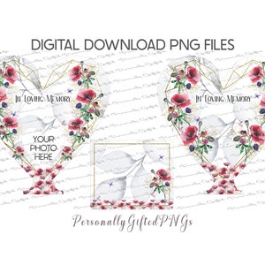 Poppy hart lichthouder ontwerpbundel digitale download, Poppy foto hart Memorial, Moederdag Memorial, Poppy Memorial, moeder Memorial, gedenkteken png