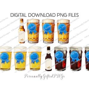Verre de pinte & bouteille porte-clés Design Bundle téléchargement numérique, conception de porte-clés fête des pères, grand-père verre à bière PNG, sublimation de porte-clés de bouteille