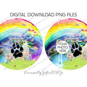 Paw Memorial Design digitale download, Paw Memorial Spinner PNG, Wings Memorial, Photo Memorial PNG, Paw Memorial PNG, huisdier Memorial ontwerp