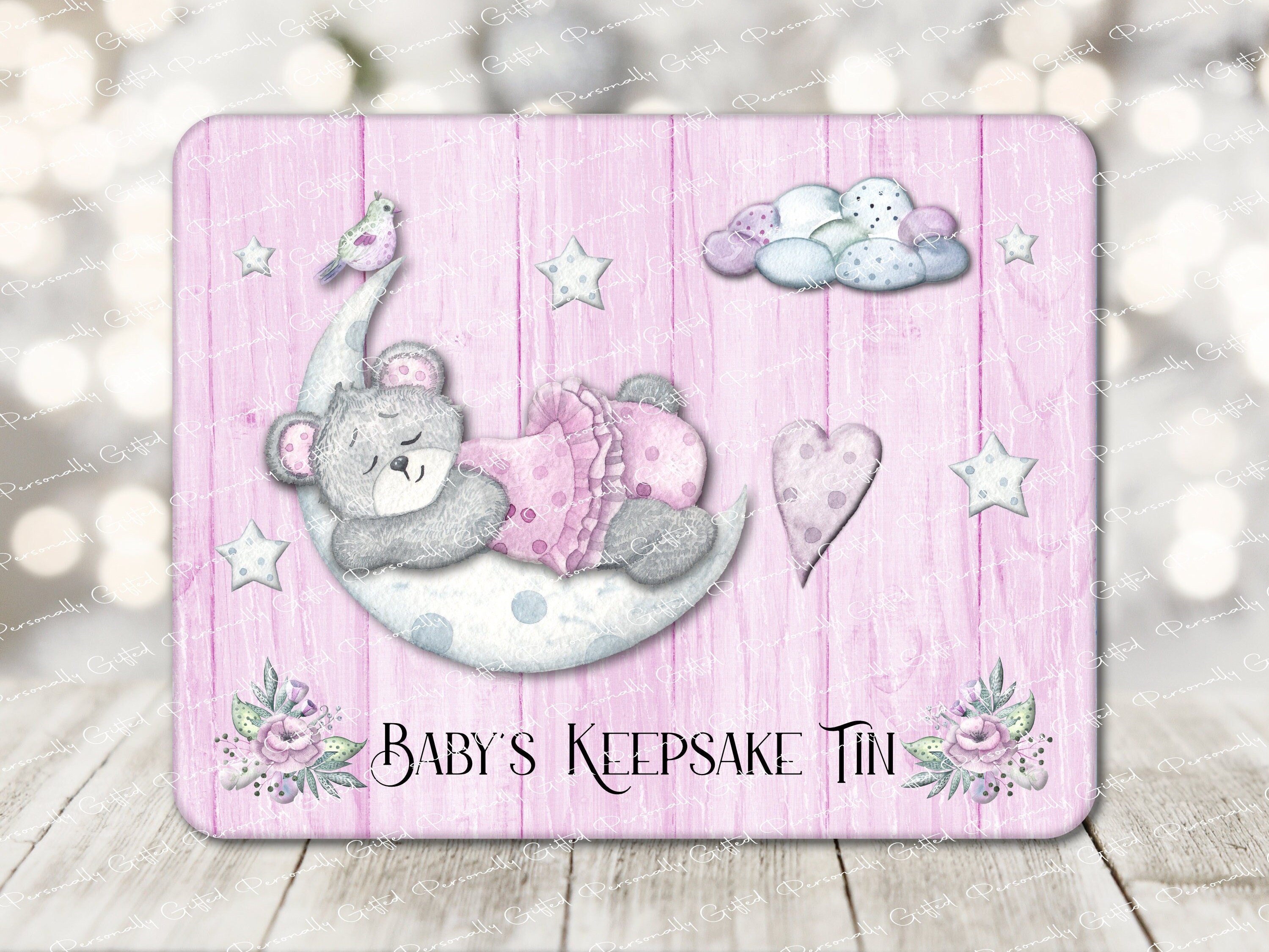 Baby Keepsake Tin 18.5cm X 14.5cm Design Bundle Digital Etsy UK