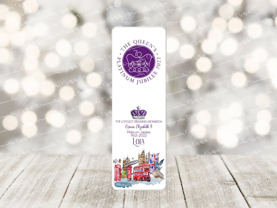 Platinum Jubilee Bookmark Digital Download Jubilee Bookmark Etsy UK