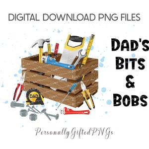 Paquete de diseño de accesorios para el Día del Padre, descarga digital, diseño para el abuelo, herramientas para papá, cojín para papá (en formato PNG), lata para el Día del Padre (en formato PNG), taza (en formato PNG)