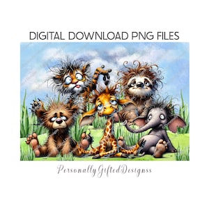 Eigenzinnig dieren snijplank ontwerp digitale download, mama paascadeau, grappig dierenontwerp, beer, luiaard, snijplank giraf housewarming