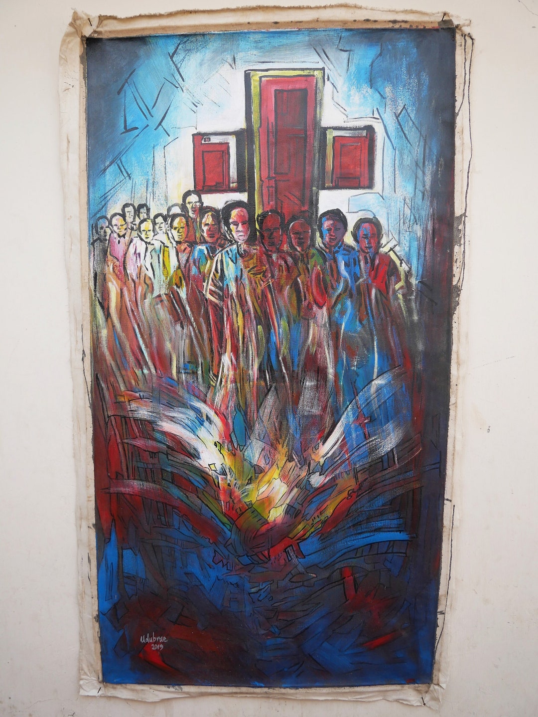 Original African Acrylic Painting From Nigeria Etsy