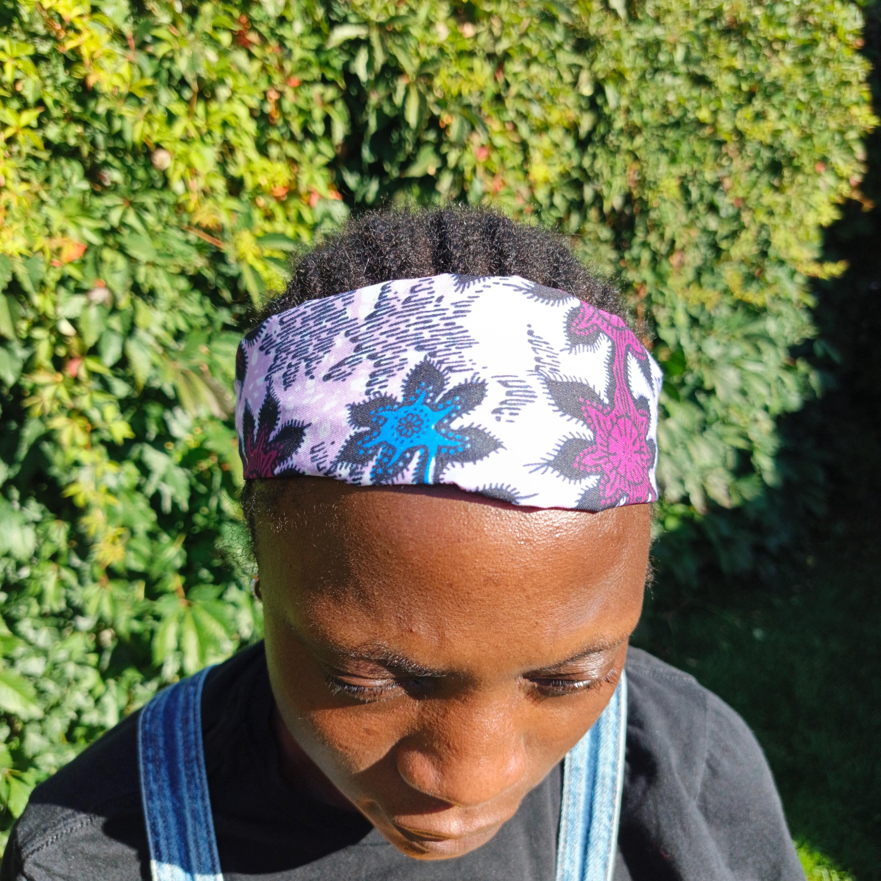 African Headband Set of 3 Vibrant Colorful African Headband | African Headwrap  main image 3