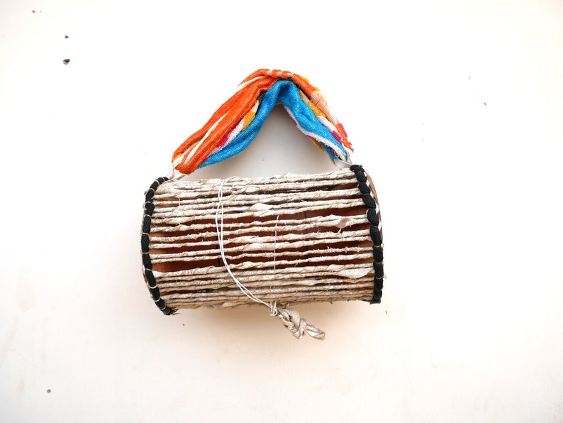 Authentic Nigerian Talking Drum (Gan-Gan) with Beater, Africa Drum, Africa Instrument image 3