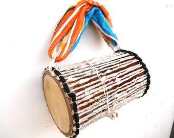 Authentic Nigerian Talking Drum (Gan-Gan) with Beater