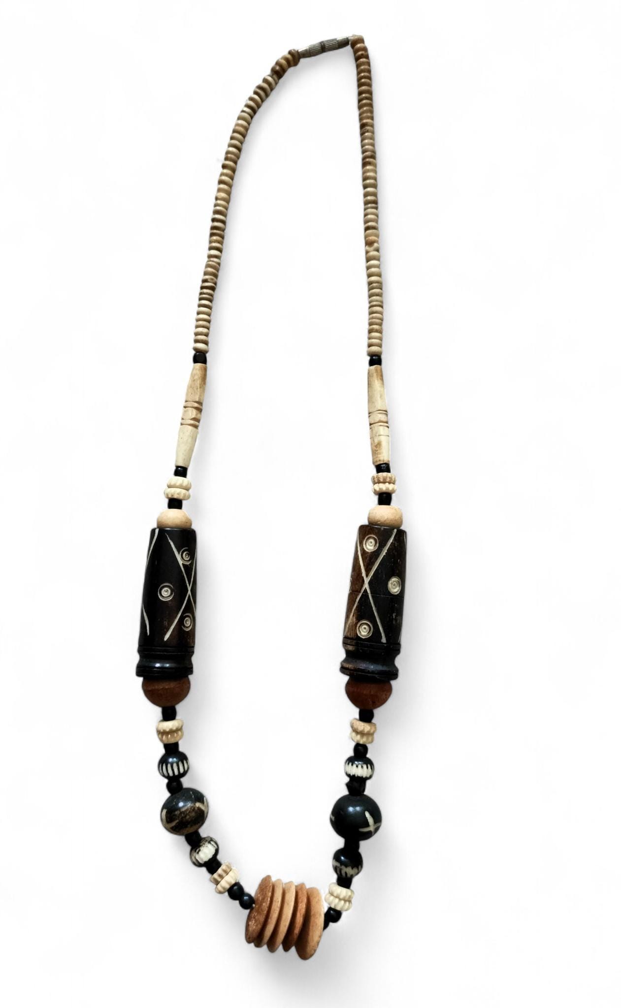 Handmade Camel Bone Necklace From Northern Nigeria | African