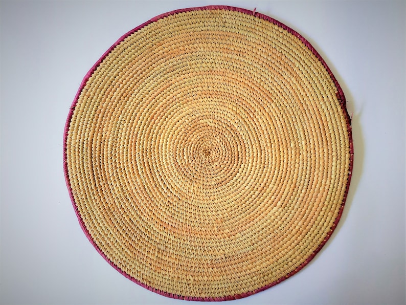 Woven Raffia Placemat. Africa Table Mat/wall Decor Etsy