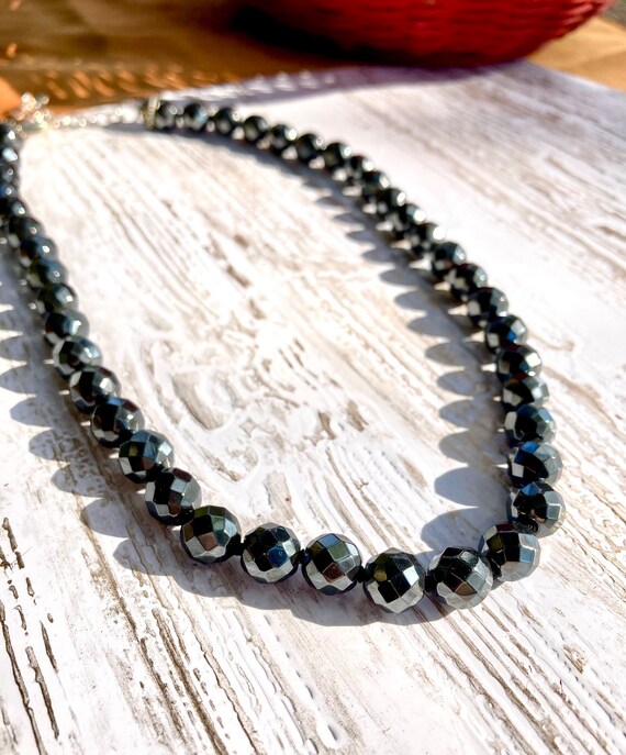 Unbranded Beaded Sterling Silver Necklace View 2
