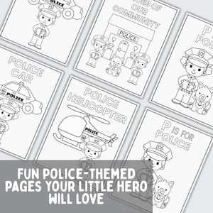 Police Coloring Pages , Fun and Engaging Printable Art for Kids, Perfect for Creative Play and Gifts for Young Aspiring Officers