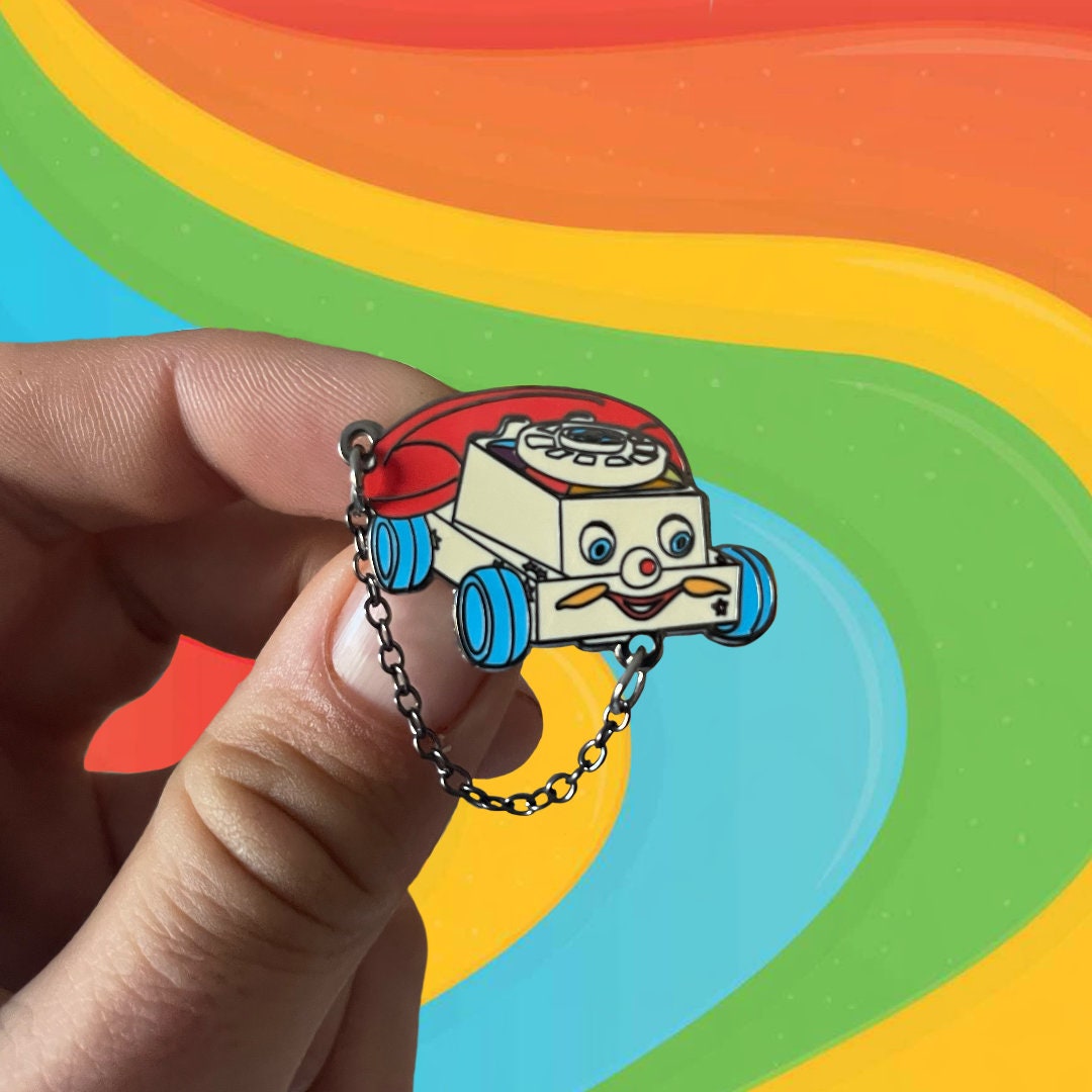 Fisher Price Chatter Phone Hard Enamel Pin - Etsy