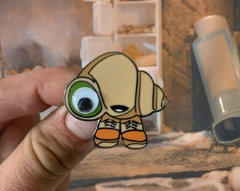 Marcel The Shell With Shoes On Hard Enamel Pin With Googly Eye A24 Movie