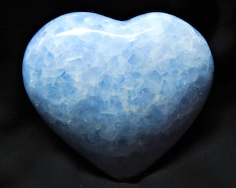 Blue Calcite Heart
