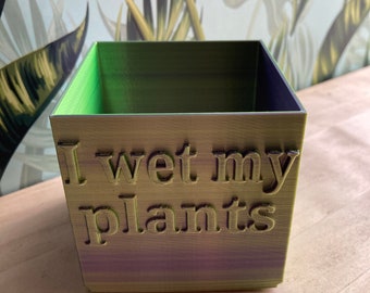I wet my plant planter pot STL file