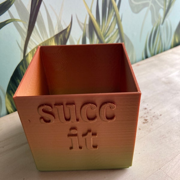 succ it plant pot STL file