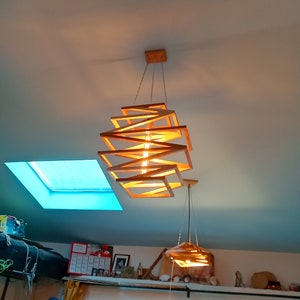 Original Wood Pendant Light image 3