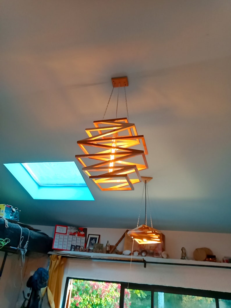 Original Wood Pendant Light image 3