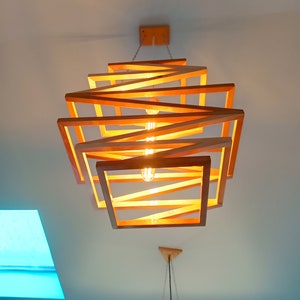 Original Wood Pendant Light image 1