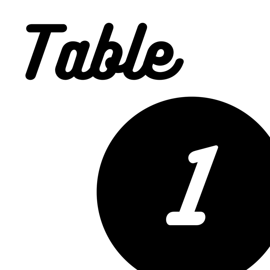 Downloadable Table Numbers 1 - 60 - Etsy