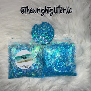 Icicle, Snowflake Glitter, Blue Glitter, Chunky Glitter, Tumbler Glitter, Snowglobe Glitter, Resin Glitter, Craft Glitter