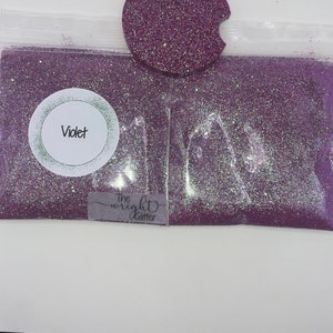Iridescent Blue Glitter//Sugar Cookie//Fine .015 Hex//Purple  Glitter//Solvent Resistant//Tumbler Glitter//Nail Art Glitter//Bulk Glitter