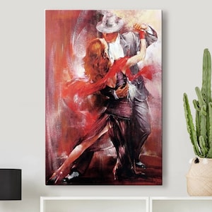 Tango Argentino Dance Canvas Print, Performance Wall Art