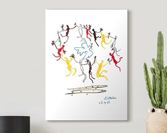 The Dance of Youth by Pablo Picasso Canvas on Print, Modern Canvas Wall Art, Picasso Oil Painting Wall Art, Ready to Hang, Various Sizes