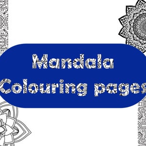 1000 Digital mandala colouring pages