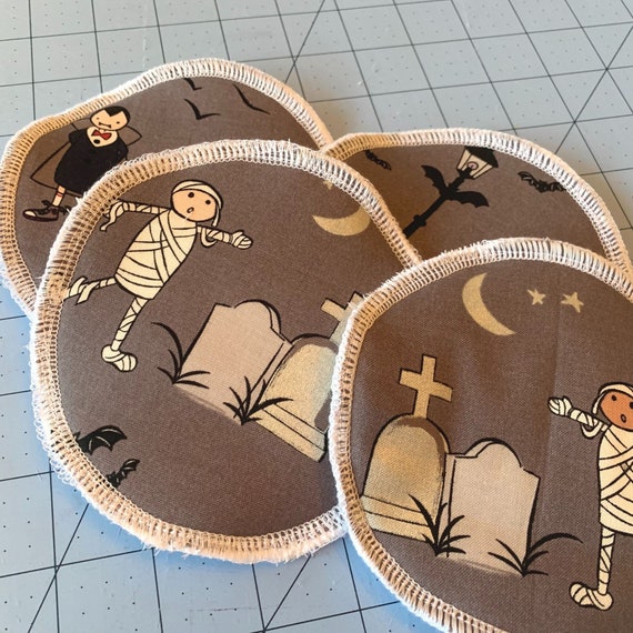 Halloween Reusable Nursing Pads, Sustainable Washable Nursing Pads