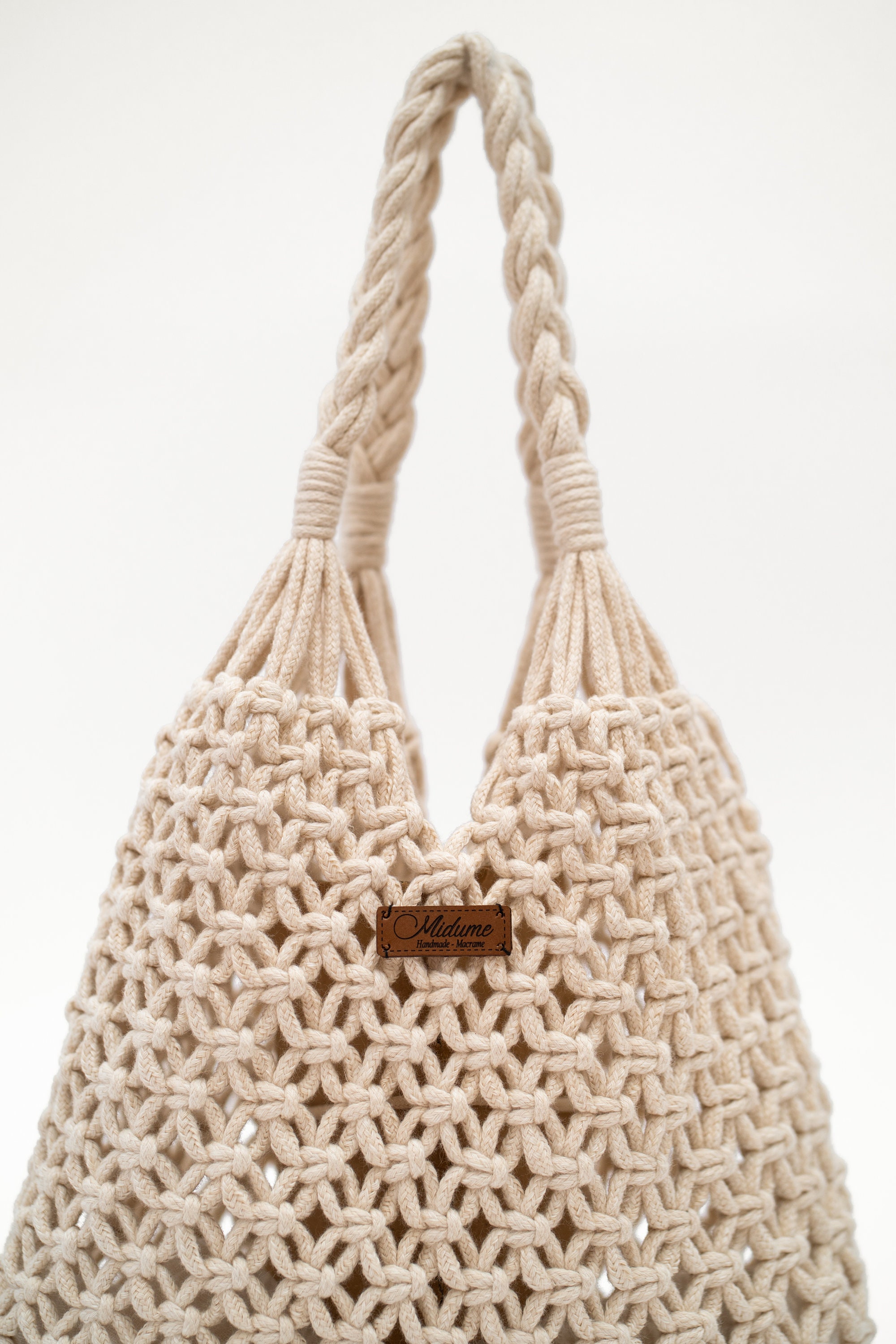 Bolso Saco Zara Macramé Mujer Blancas Por Bolso ZARA Macramé Para