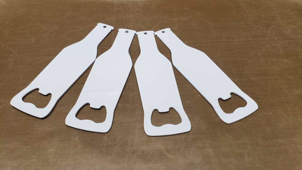 4 Pack of Sublimation Bottle Opener Blanks White Etsy