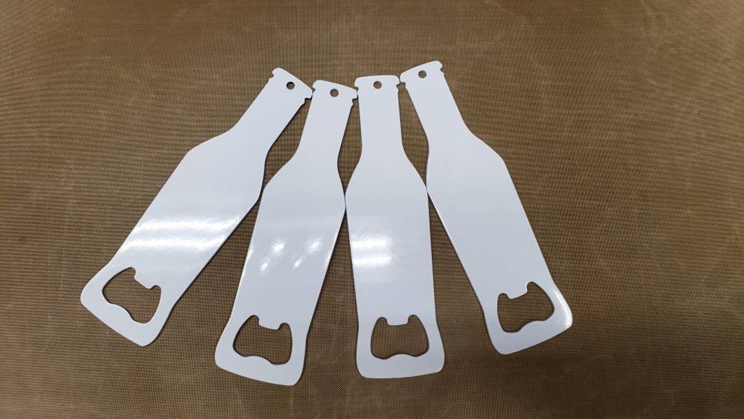 4 Pack of Sublimation Bottle Opener Blanks White Etsy