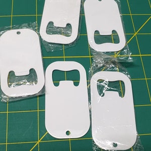 Sublimation blank bottle openers 5 pack