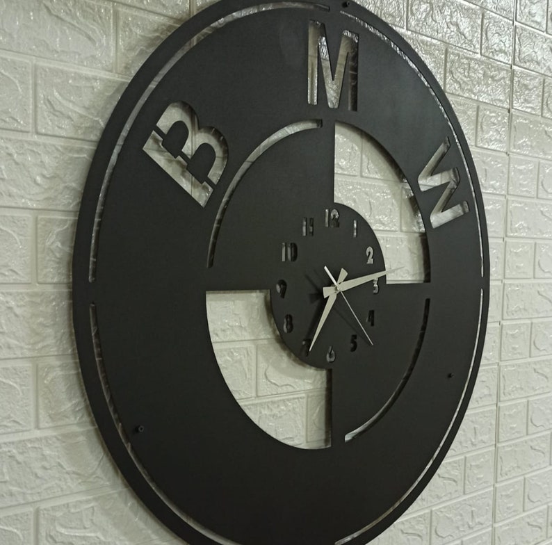 Bmw Clock Bmw Wall Clock Clock Car Wall Clock Car Wall Etsy