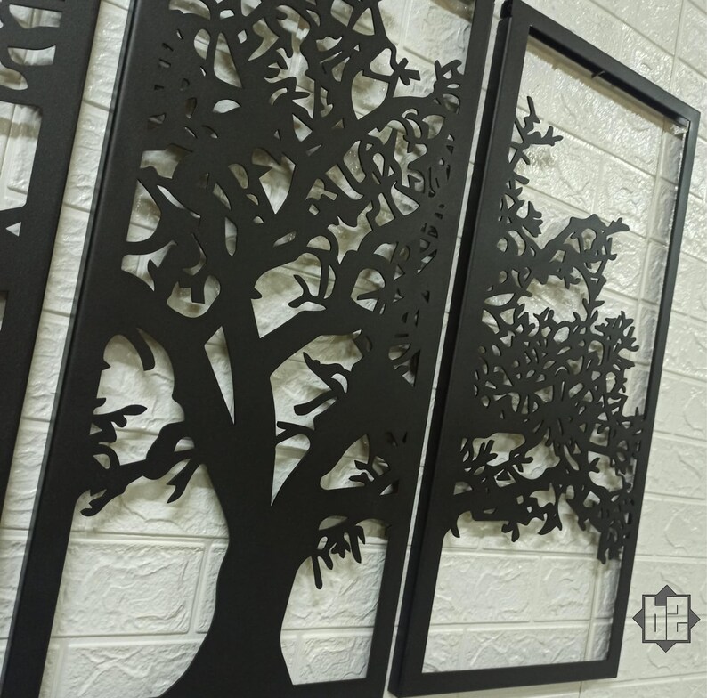 Tree Metal Wall Decor Metal Tree Decor Home Wall Decor Etsy