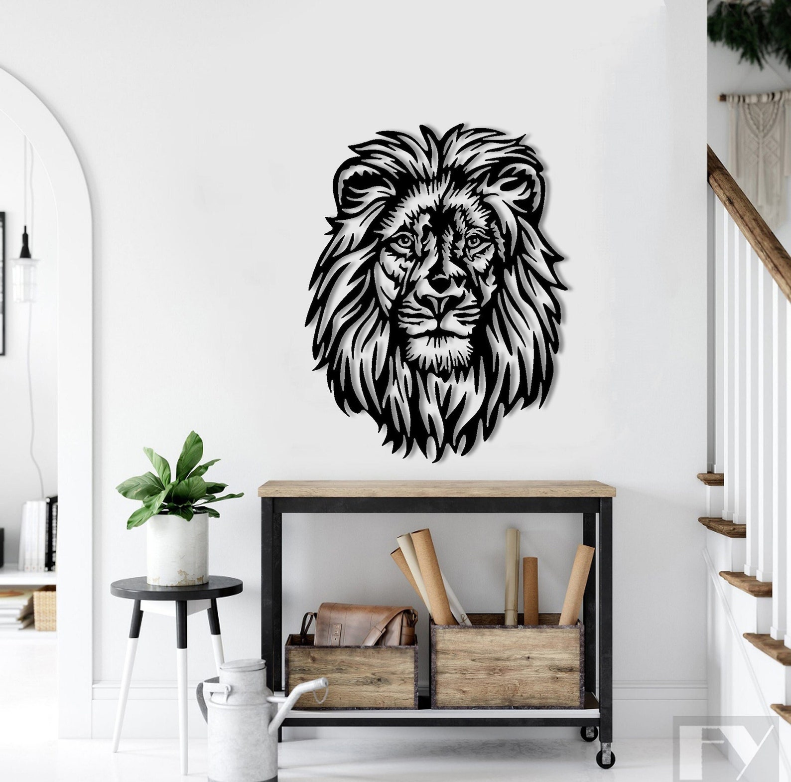 Lion Head Wall Decor Unique Wall Art Home Wall Decor Wall Etsy