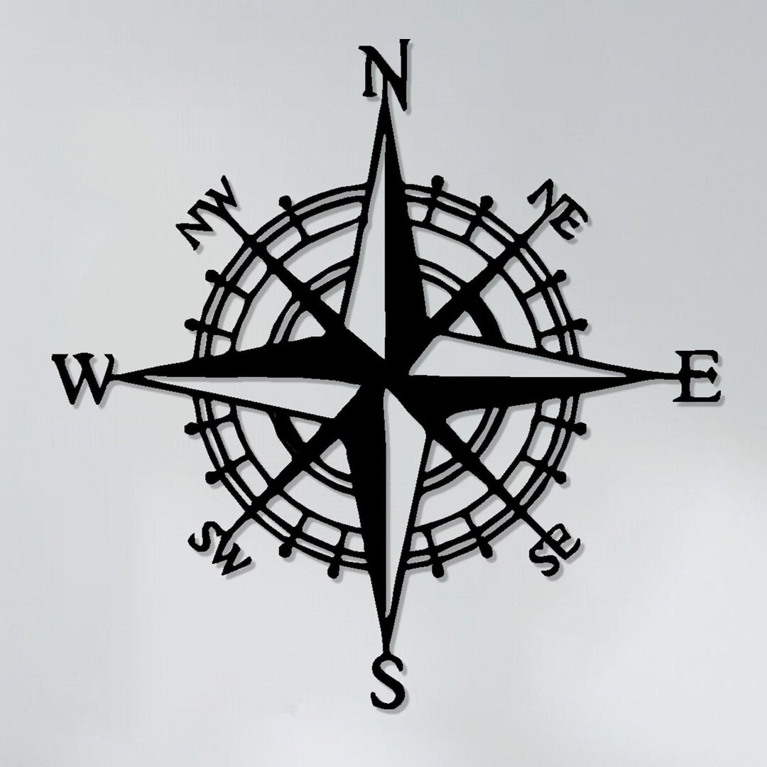 Compass Wall Decor Modern Wall Decor Unique Wall Decor Etsy New Zealand