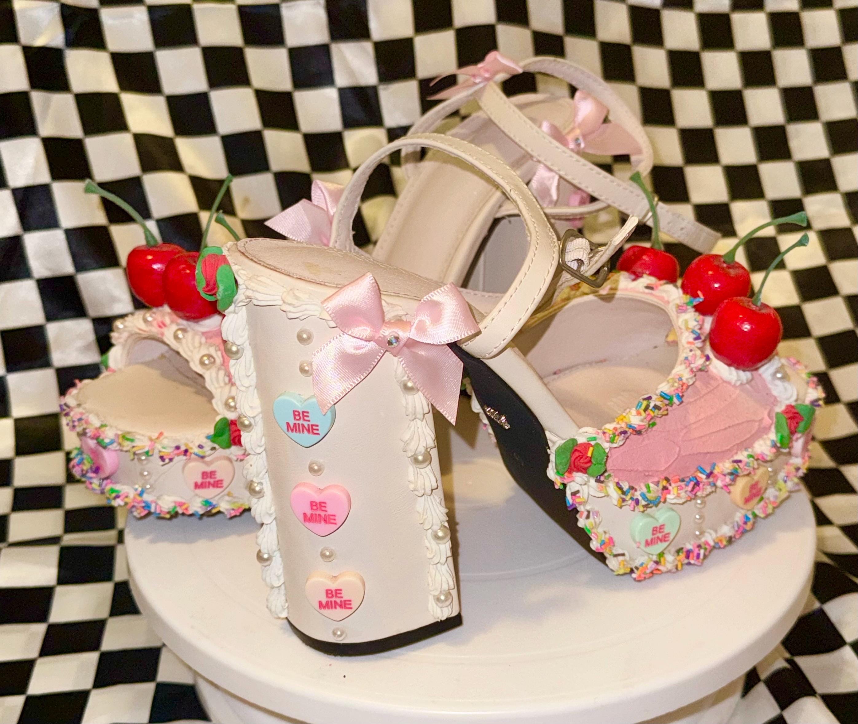 Pastel platform heels sale